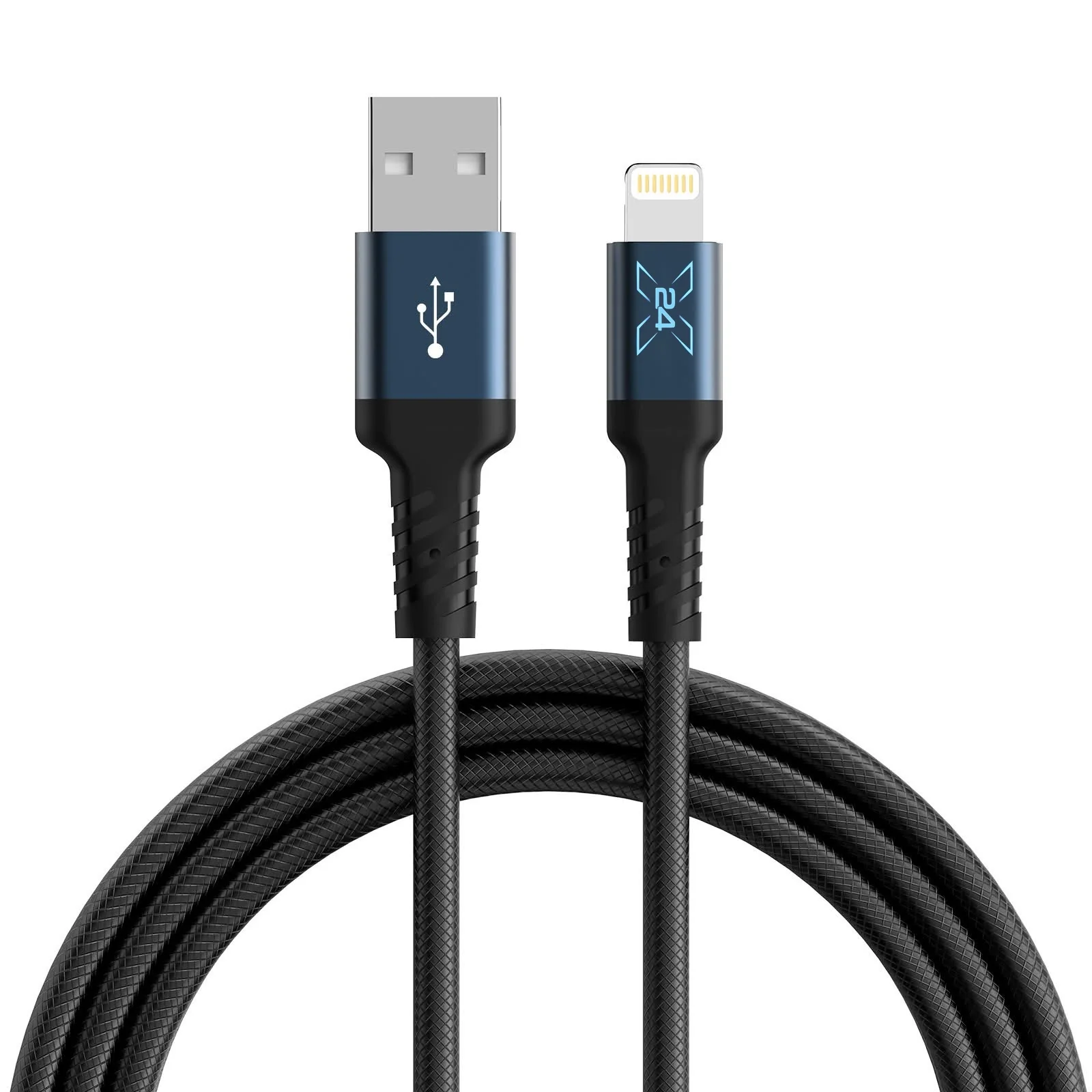 X24 USB-A to Lightning Braided Cable - 6 ft - product view