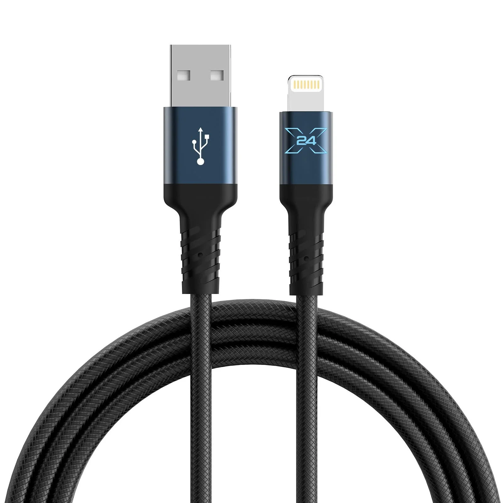 X24 USB-A to Lightning Braided Cable - 6 ft - product view