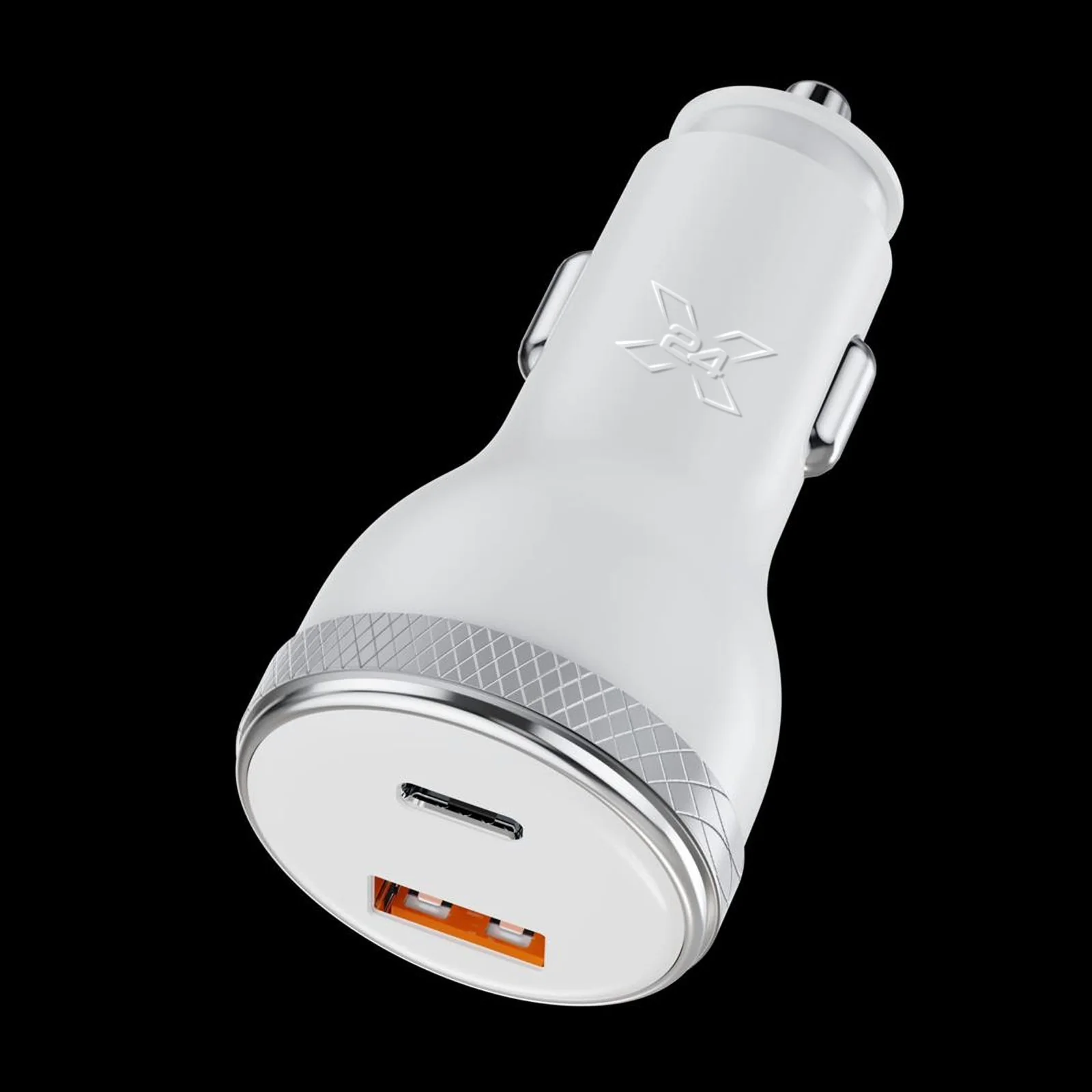 X24 Dual-Port Car Charger with LED Display - product view