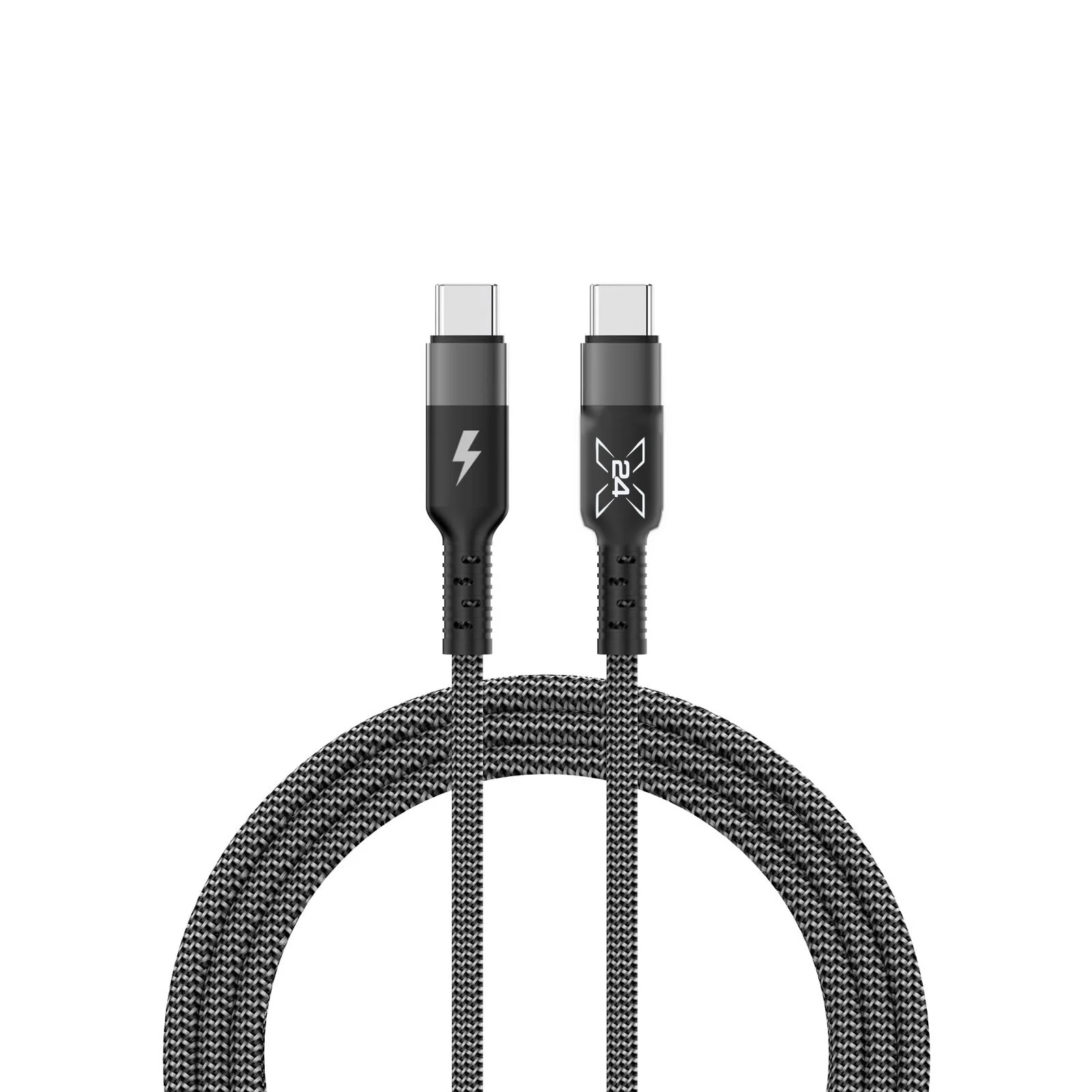 X24 USB-C to USB-C Braided Cable - 6 ft - product view