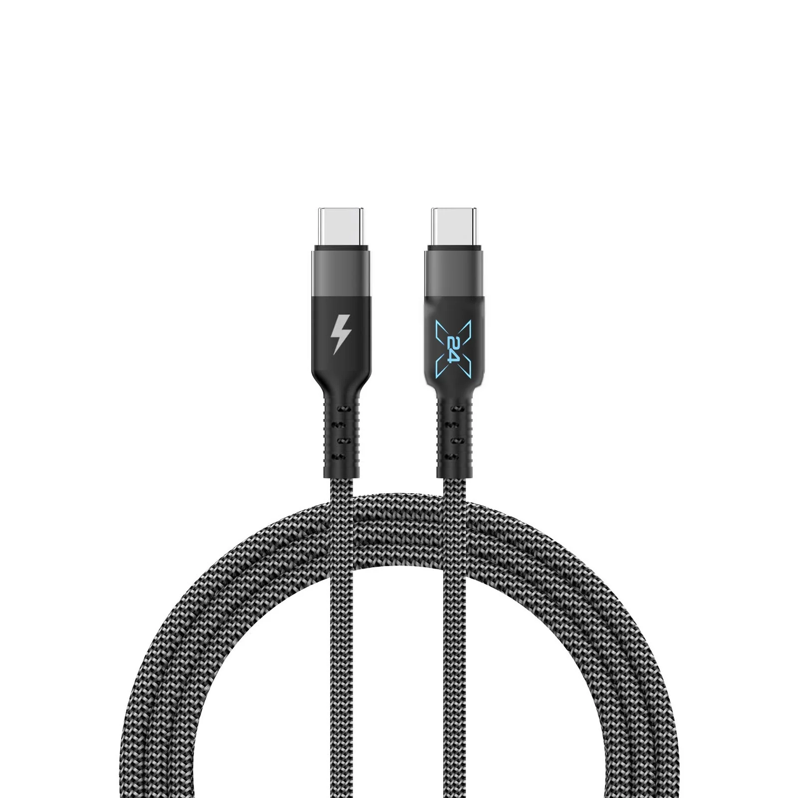 X24 USB-C to USB-C Braided Cable - 6 ft - product view