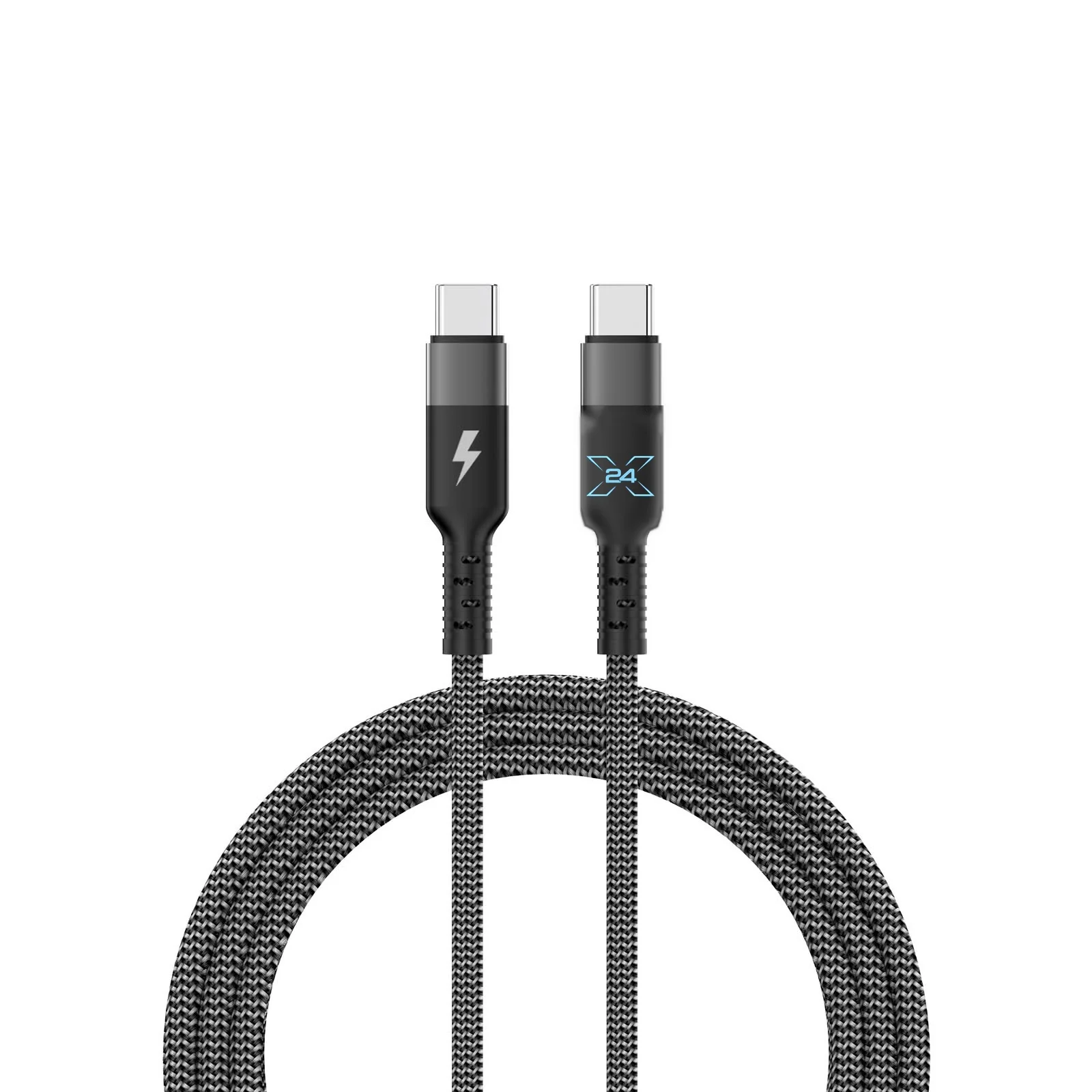 X24 USB-C to USB-C Braided Cable - 6 ft - product view