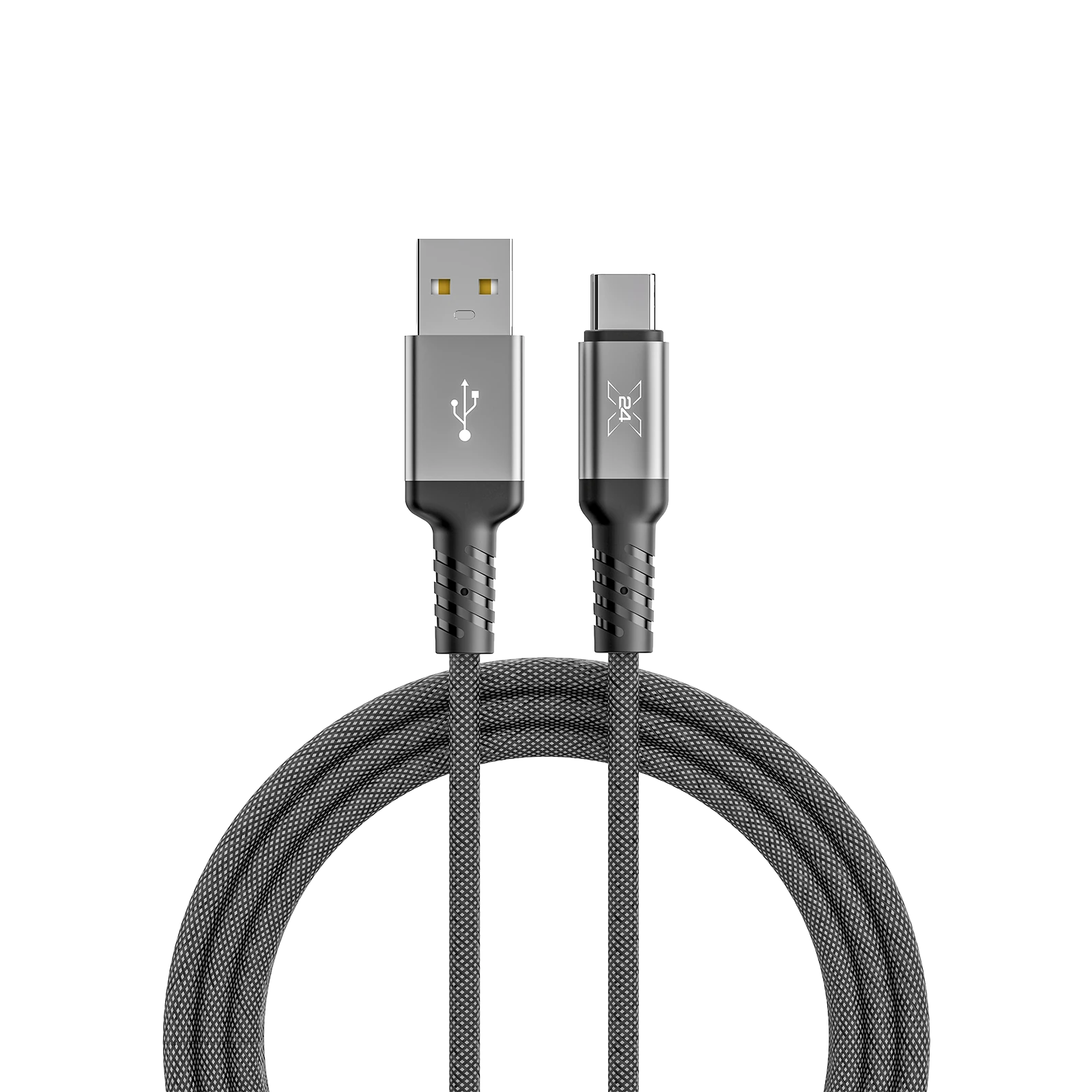 X24 USB-A to USB-C Braided Cable - 6 ft