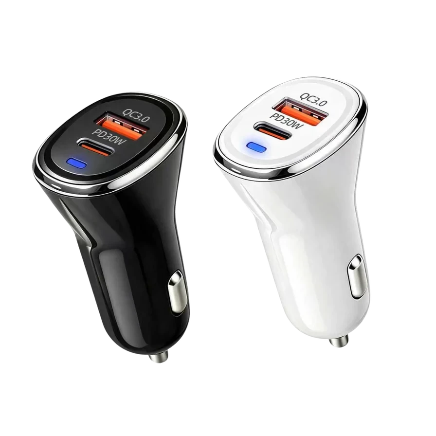 X24 30W LED Dual-Port Car Charger