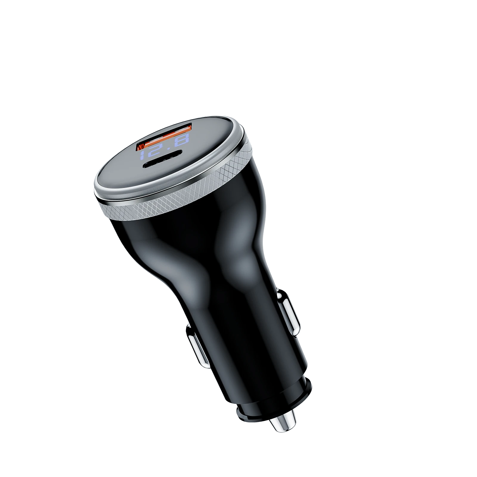 X24 Dual-Port Car Charger with LED Display