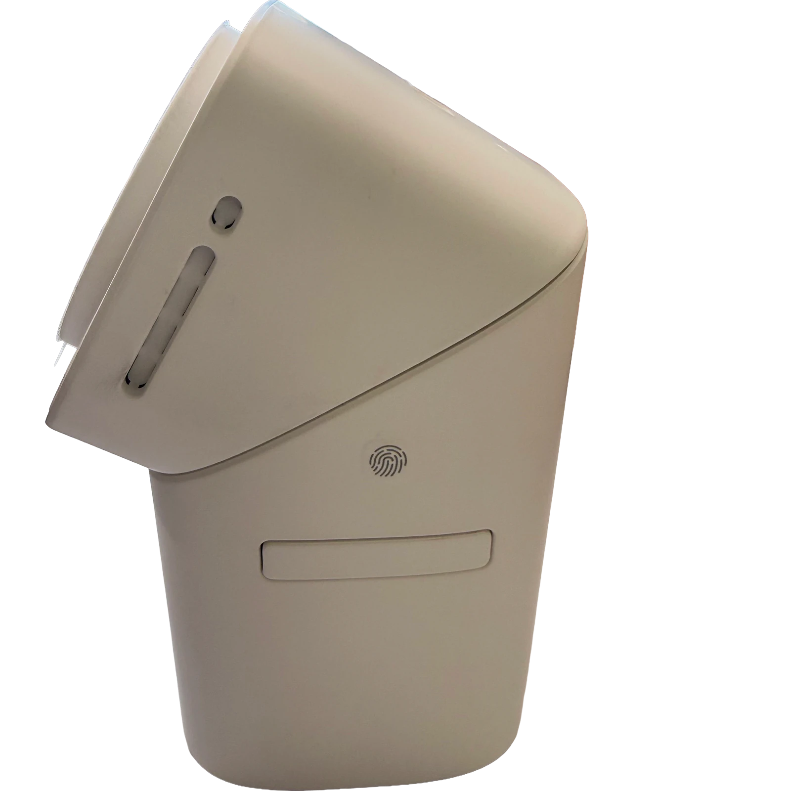 Real side product photo of the white X24 ZIRO Rota Vue 3-in-1 wireless charging lamp