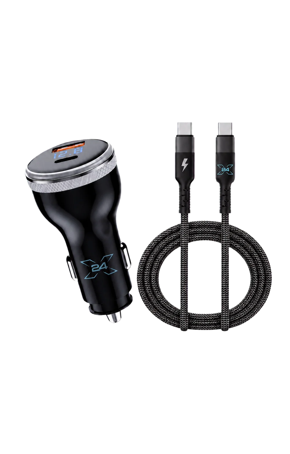 X24 Car Charge Kit - USB-C to USB-C