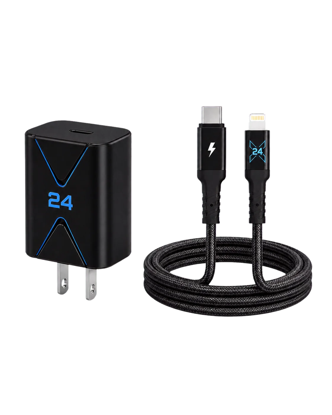 X24 Charge Kit - 33W Wall Charger + USB-C to Lightning