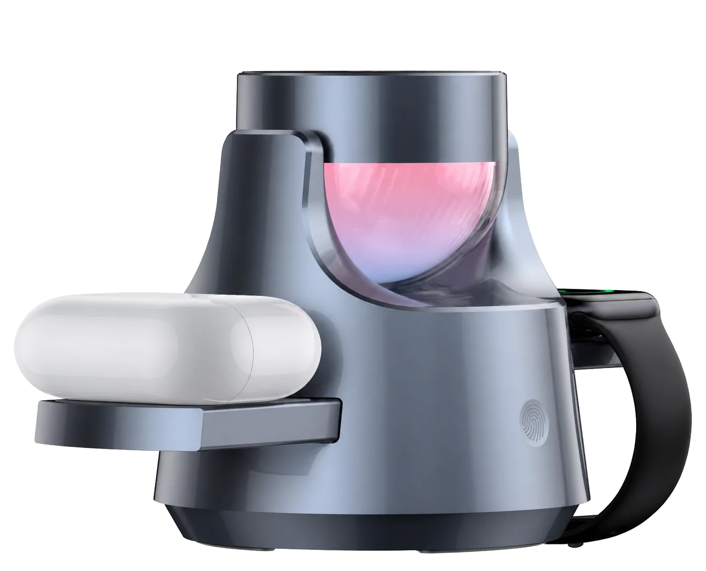 X24 ZIRO Aura Lift 3-in-1 wireless charging lamp with manual lift